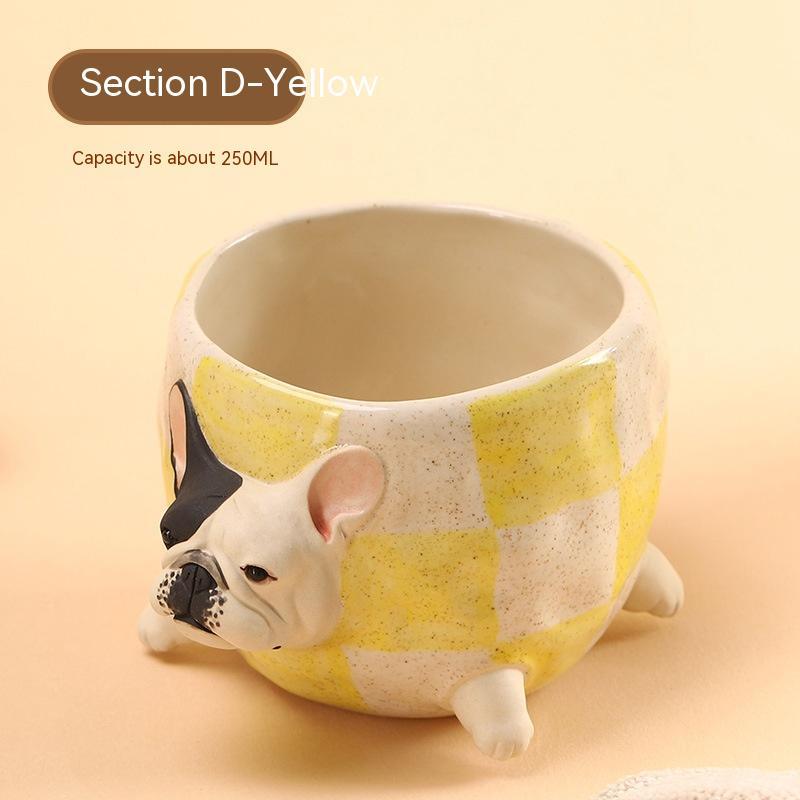 Handmade Bulldog Coffee Cup