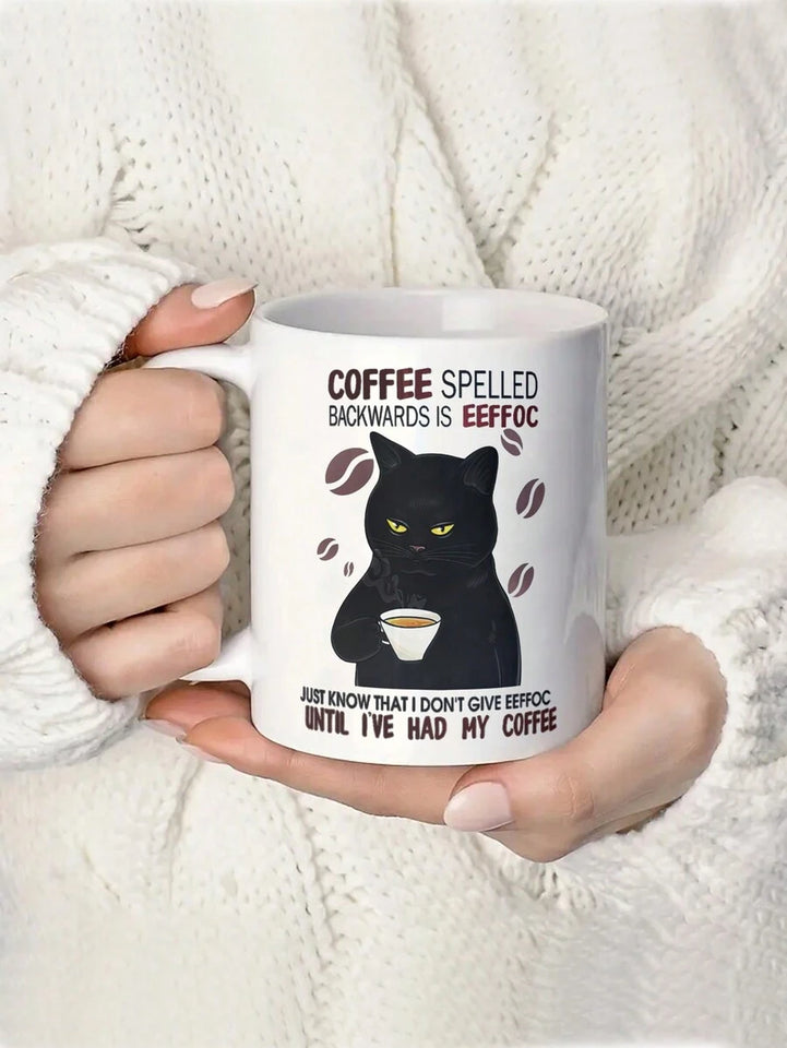Cat-Themed Ceramic Coffee Mug