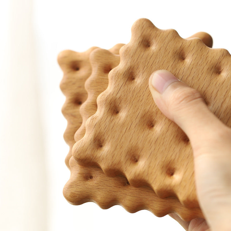 Brew Craft Biscuit-Themed Wooden Coasters.