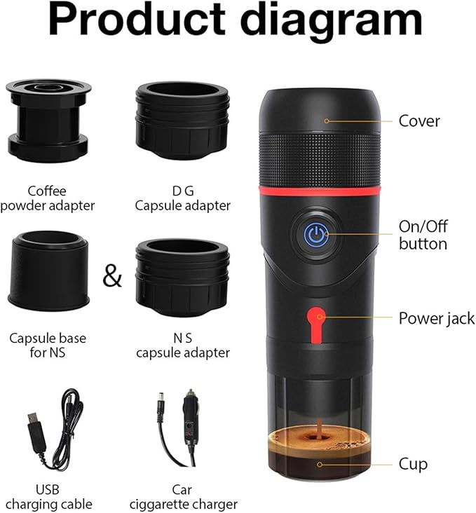 Brew Craft Outdoor Portable Capsule Coffee Machine