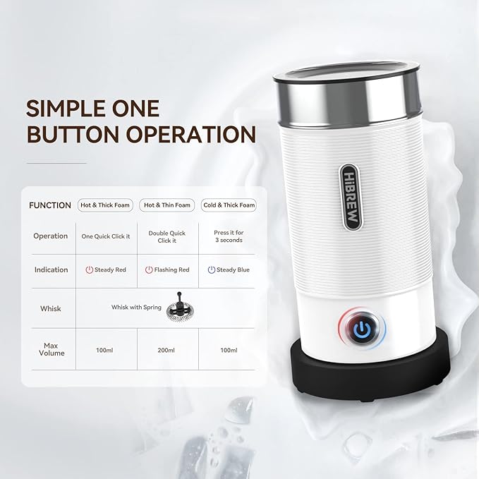 Brew Craft Automatic Milk Frother-Hot or Cold