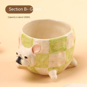 Handmade Bulldog Coffee Cup