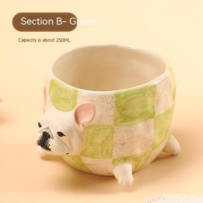 Handmade Bulldog Coffee Cup