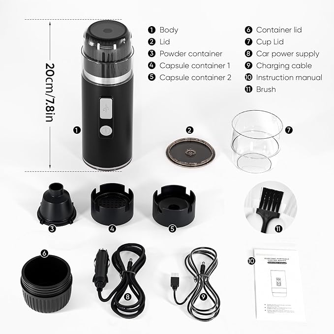 Brew Craft Capsule Portable Automatic Espresso Coffee Machine
