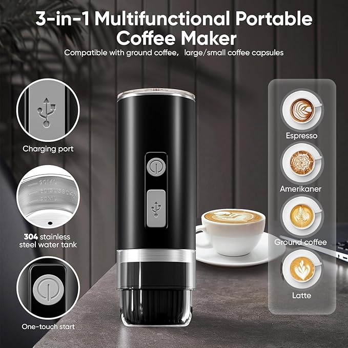 Brew Craft Capsule Portable Automatic Espresso Coffee Machine