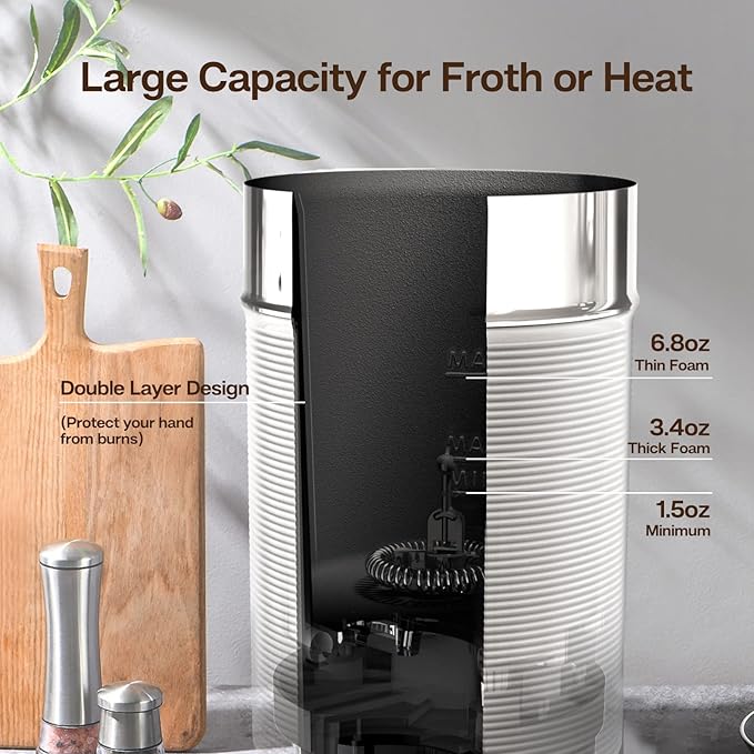 Brew Craft Automatic Milk Frother-Hot or Cold