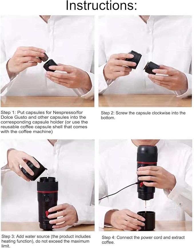Brew Craft Outdoor Portable Capsule Coffee Machine