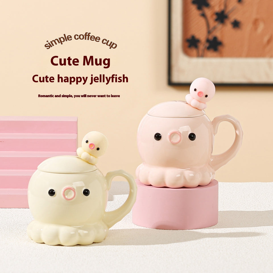 Jellyfish Mug Ceramic Cup