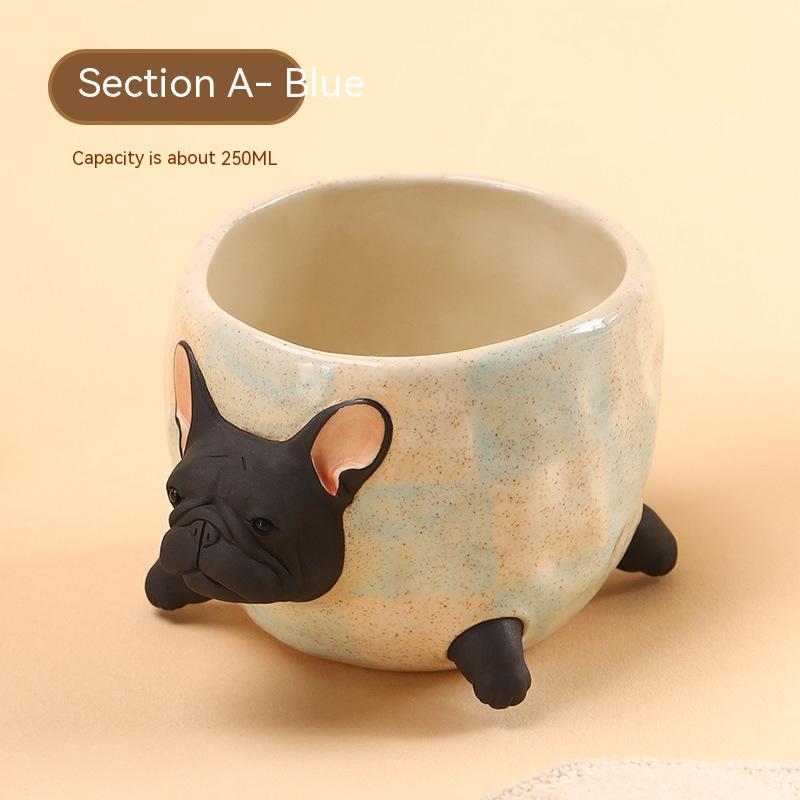 Handmade Bulldog Coffee Cup