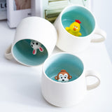 Cartoon Animal Ceramic Coffee Cup