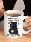 Cat-Themed Ceramic Coffee Mug